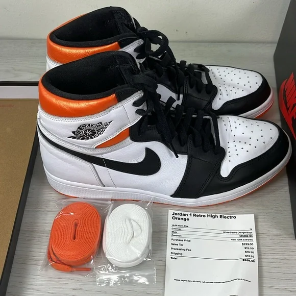 Jordan 1 Retro High Electro Shoes - Picture 10 of 12